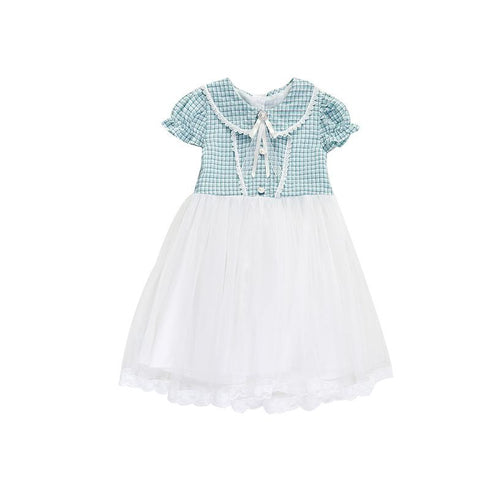 Plaid Mesh Fairy Dress